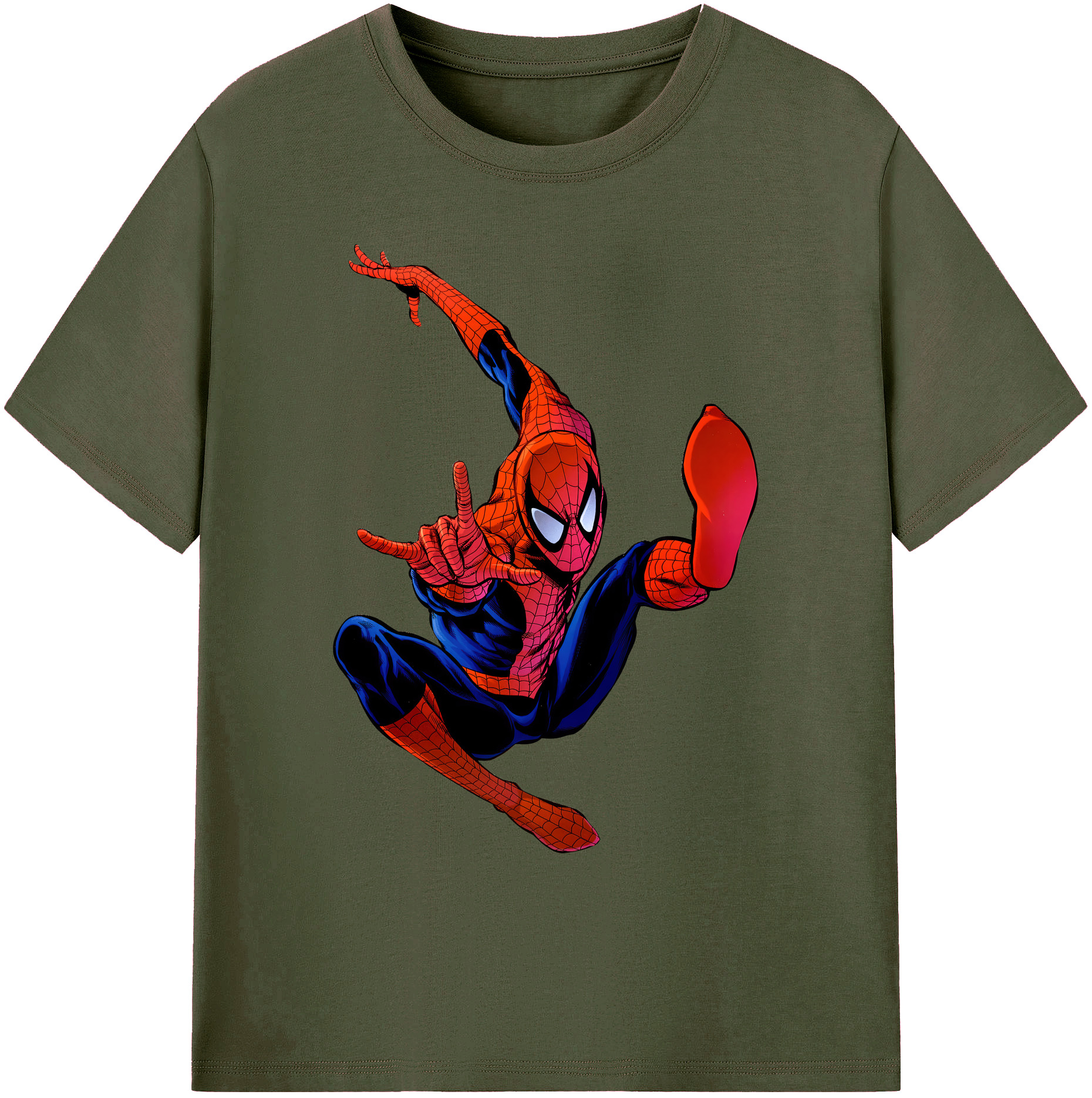 （画像用） Spider Man スパイダーマン 綿100％ メンズ半袖Tシャツ｜肌触りやわらか＆通気性